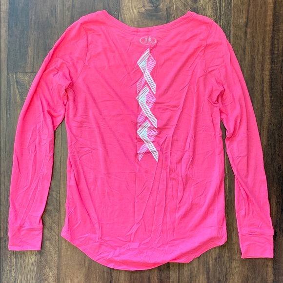 Under Armour Power in Pink LS Tee - Picture 5 of 5